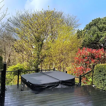 Chy Mena. South Facing Lodge With Hot Tub & Views. St Agnes  Esterno foto